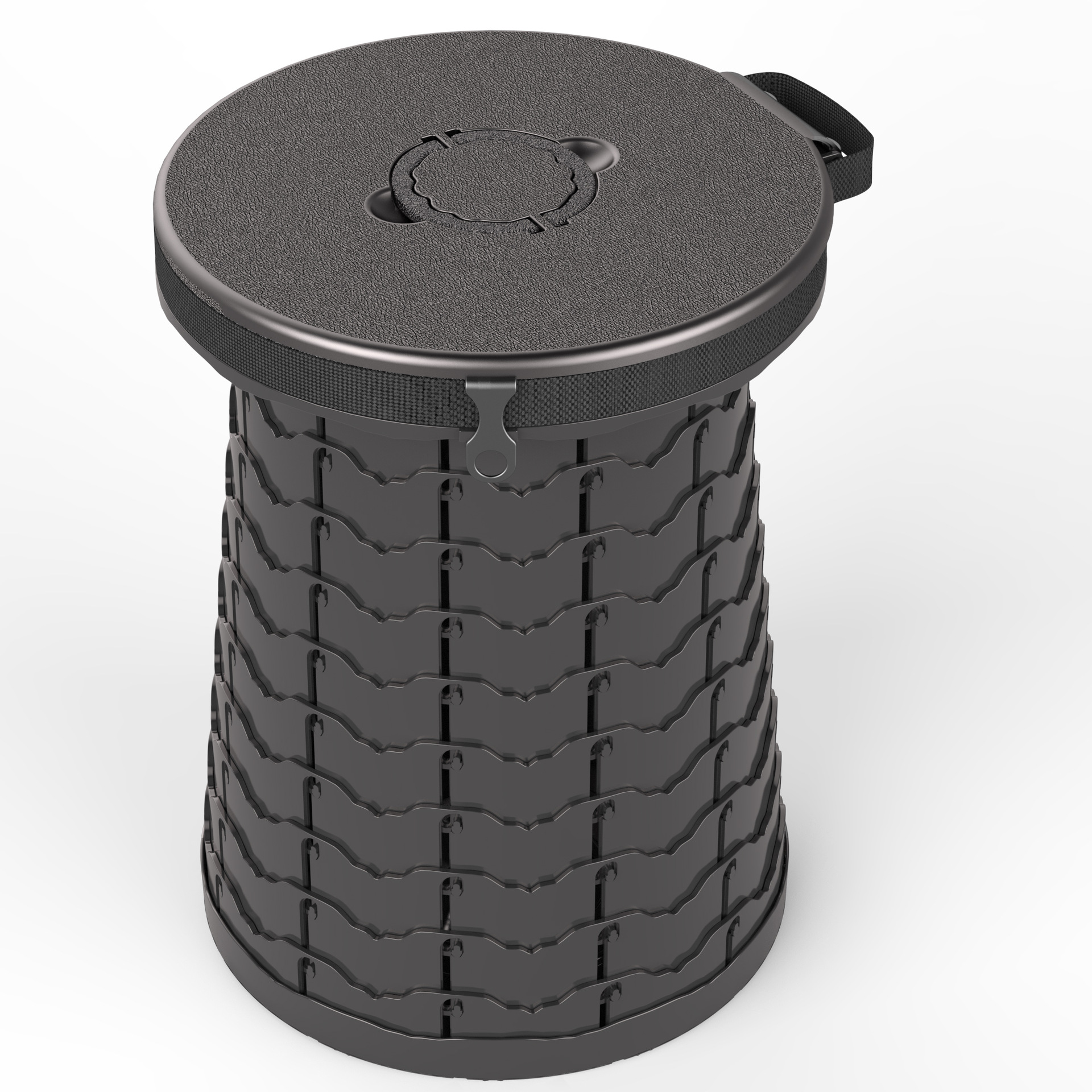 Inodoro plegable de séptima generación para acampar al aire libre, inodoro móvil de emergencia temporal, bote de basura multifuncional, envío directo de fábrica transfronterizo