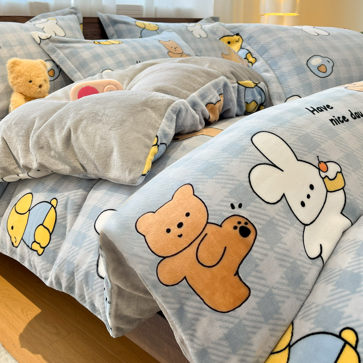 하이델베르그 강아지 [두툼한 밀크 벨벳/피부 친화적 보온]