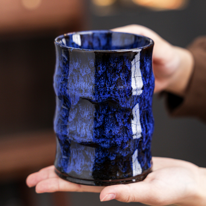 Bestseller: Vintage-Style Ceramic Coffee Cup Top Quality Latte Art Design, American-Style Large-Capacity Mug_voghion.com