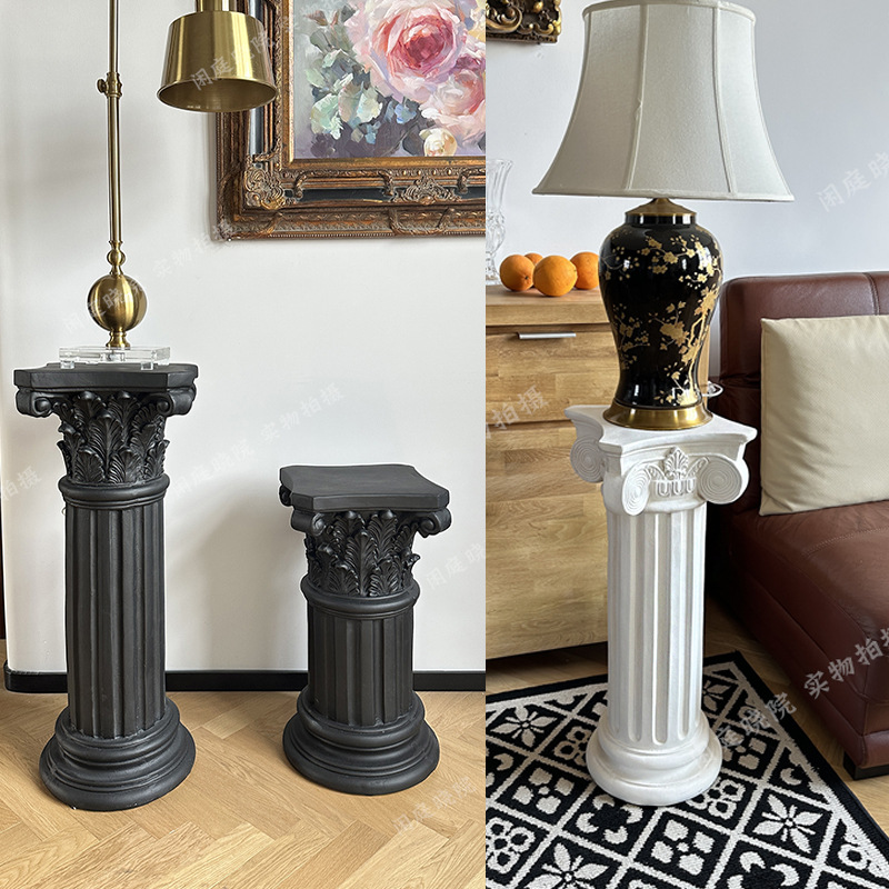 유럽과 미국의 프랑스 홈 장식 로마 칼럼 디스플레이 테이블 빌라 거실 입구 실내 및 실외 웨딩 장식