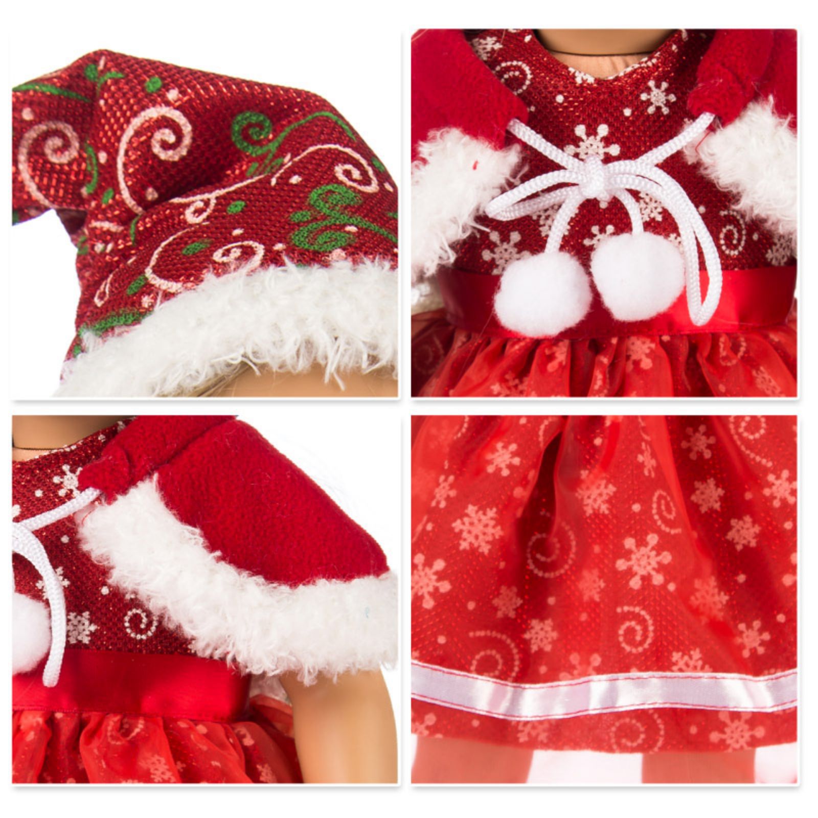 Ropa de muñeca de Navidad, muñeca americana de 45cm, muñeca vestida, venta al por mayor