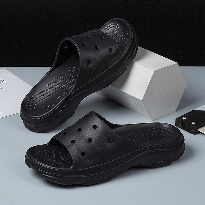 Zapatillas de pareja verano nuevo estilo doméstico interior antideslizante para hombres y mujeres zapatillas casuales multifacéis una zapatilla ligera de EVA