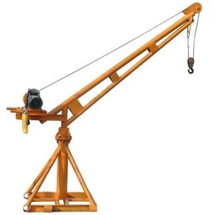 Household Crane Outdoor Decoration Small Hoist 220V Crane Bracket Grain Hoist Brick Electric Hoist
