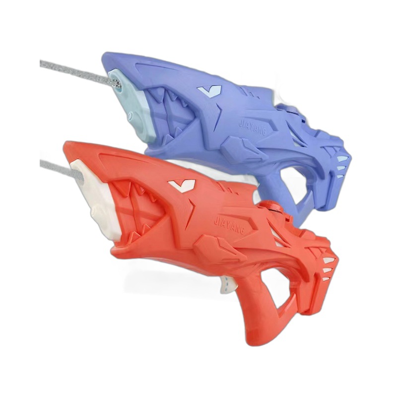 Elektrische Spielzeugpistole für Kinder mit externer Flasche, Dauersprühfunktion, Haifischkopf, großer Reichweite, wiederaufladbar, geeignet für_voghion.com