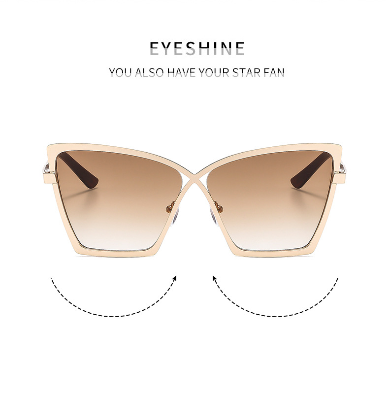 Streetwear Solid Color Ac UV400 Protection cat viene Eye Full Frame Women's Sunglasses display picture 6