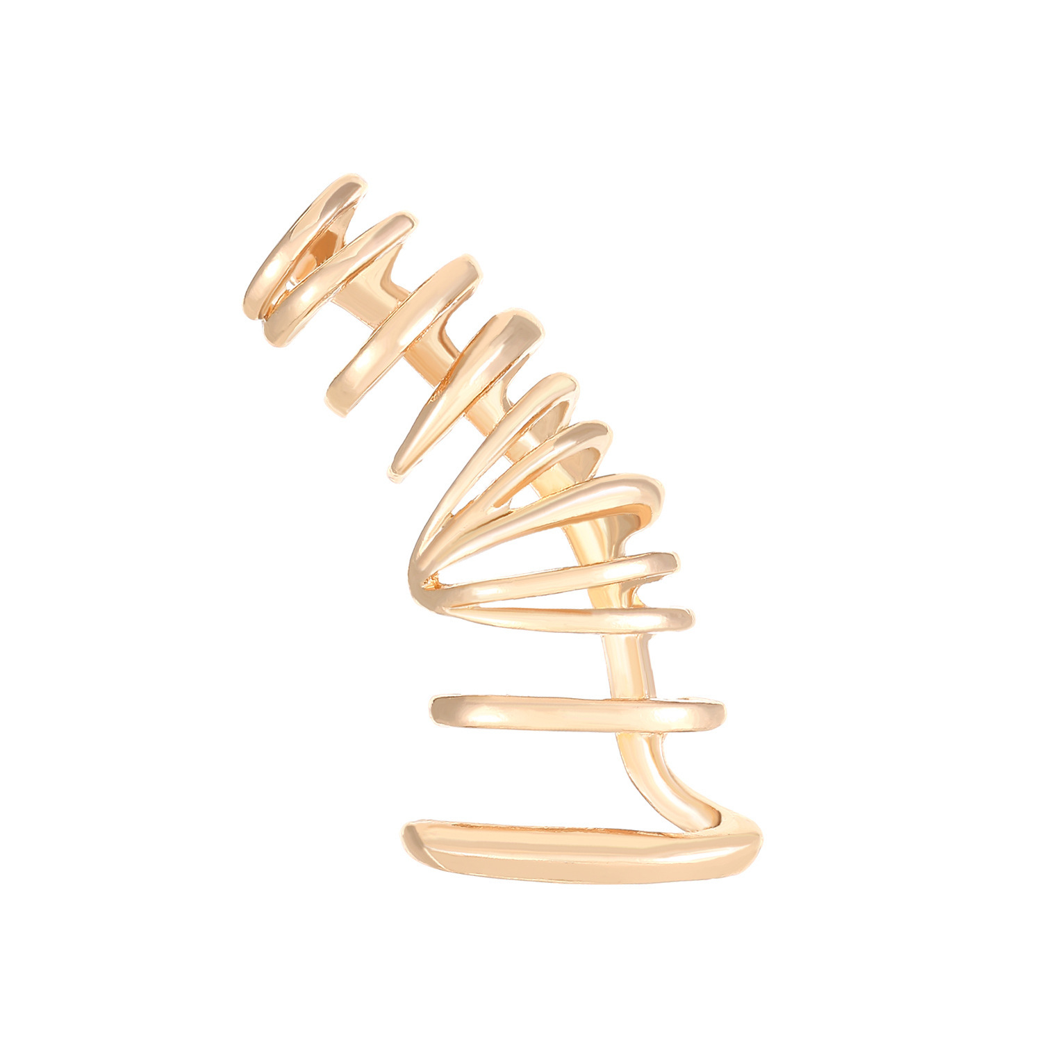Clip punk esagerata per donna senza fori, nuovo gancio per orecchio geometrico con spine di zircone a forma di drago cinese_voghion.com