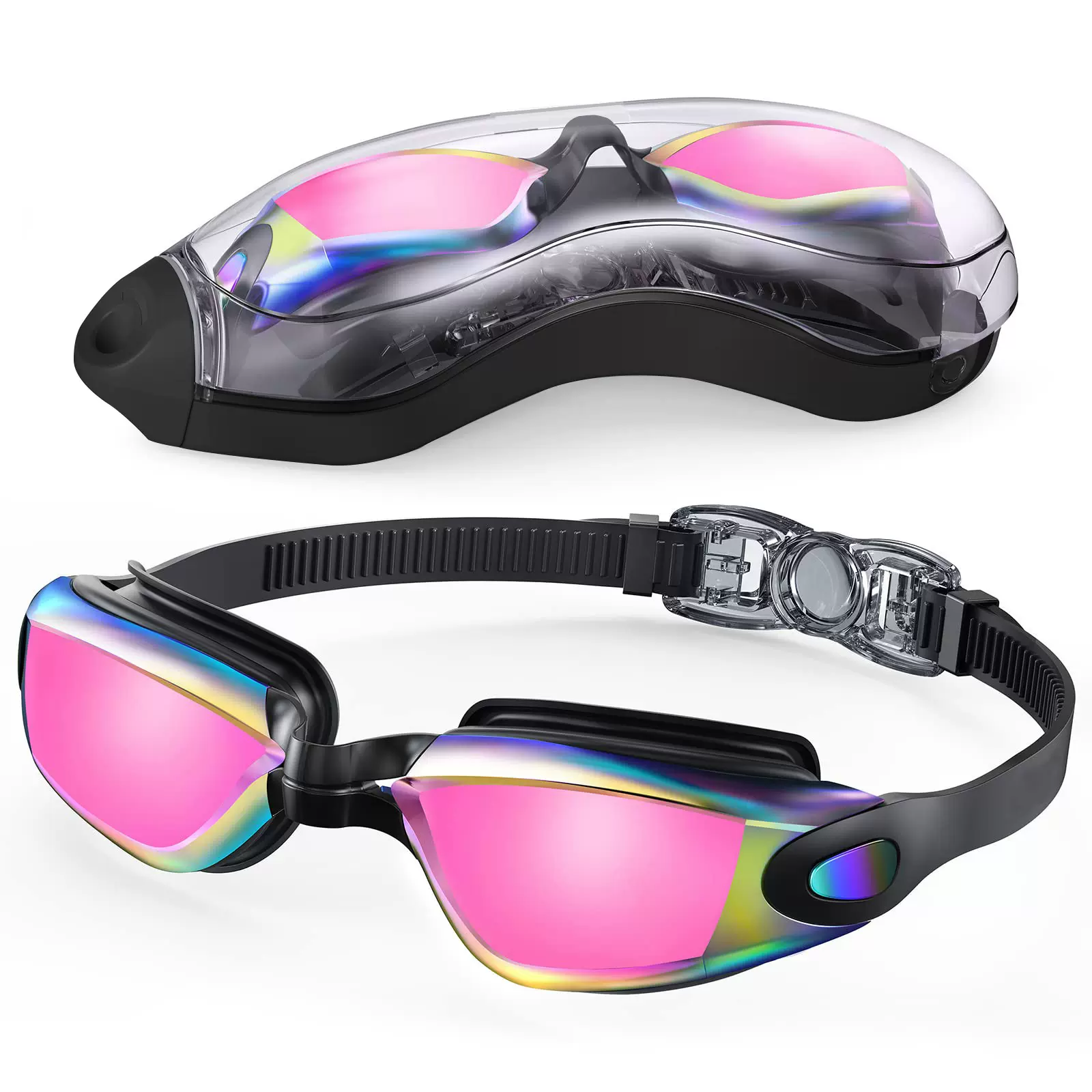 跨境竞速泳镜成人款高清电镀游泳眼睛专业防雾防水游泳镜现货批发