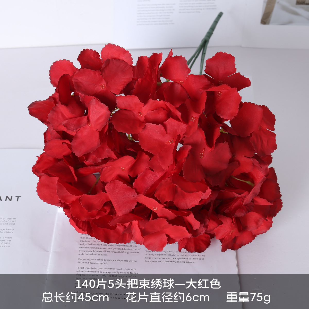 Hortenida DIY decoración de bodas disparo ramo floral arreglos floral mayorista de alta calidad hortenida flores falsas