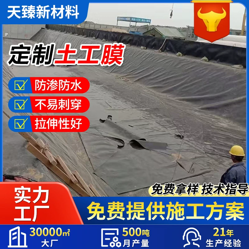 Хвостохранилище подложка с мембраной hdpe большой резервуар 1.0mm противопросачивающаяся мембрана 0,75 мм новая гео-пленка