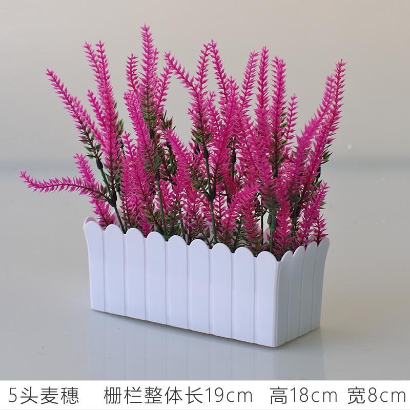 Flor artificial jardín de flores de plástico traje de valla de flores artificiales decoración de la ventana interior y exterior decoración floral decoración de la Mesa maceta flor