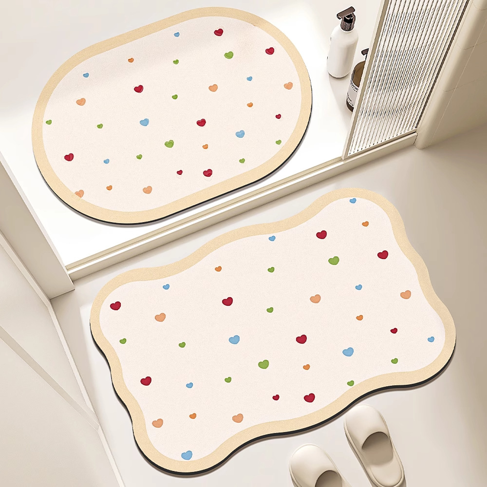 Alfombrilla de baño baño inodoro antideslizante y absorbente de agua puerta fuerte baño baño de barro de diatomeas alfombra de secado rápido baño
