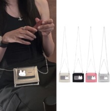 韩国小众 mk 迷你链条斜挎单肩卡包精致小费包零钱包口红耳机包女