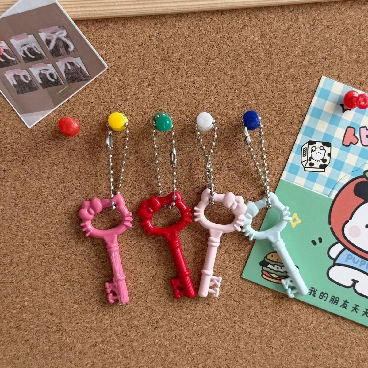 새로운 귀여운 중공 고양이 머리 열쇠 펜던트, 다용도 학교 가방 열쇠 고리 액세서리, 가장 친한 친구 커플 선물 액세서리