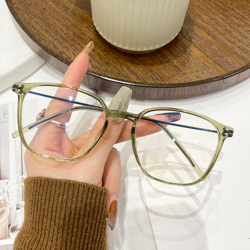 Ultra-Light Tr Eyeglass Frame, Internet Celebrity Style, Retro Square Round Frame Glasses, Myopia Anti-Blue Light Glasses for Women, Ins Style Ultra-Light Tr Eyeglass Frame, Internet Celebrity Style, Retro Square Round Frame Glasses, Myopia Anti-Blue Light Glasses for Women, Ins Style