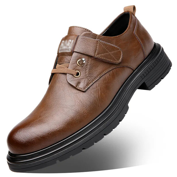 Men's casual demi-season autumn universal shoes made of soft leather