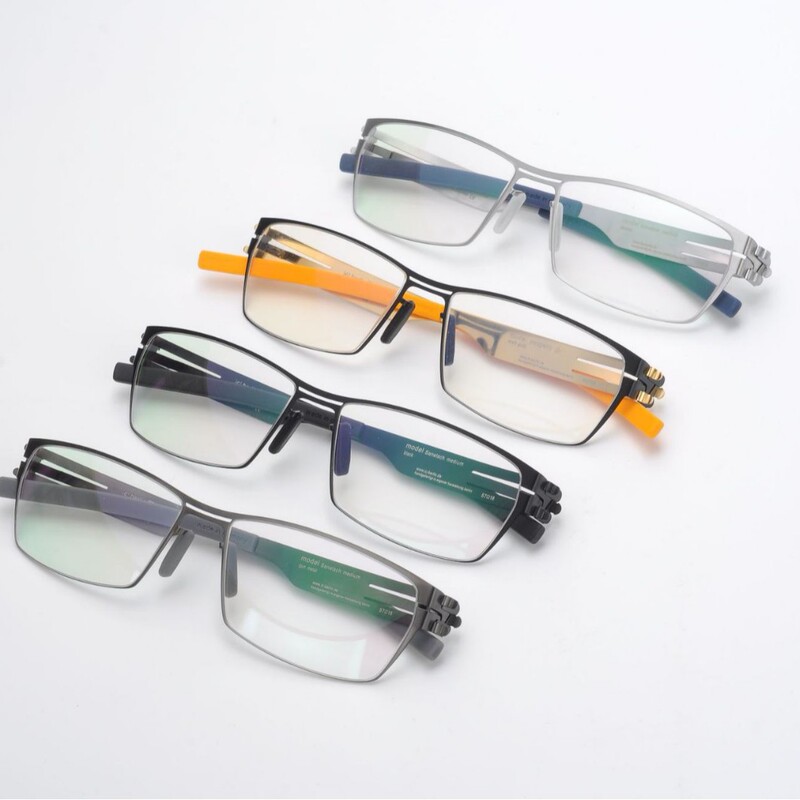 Cross-Border German Glasses Frame Ultra-Light and Thin Double Beam Men's Business Screw-Free Glasses Frame Men's Myopia Glasses Wholesale Cross-Border German Glasses Frame Ultra-Light and Thin Double Beam Men's Business Screw-Free Glasses Frame Men's Myopia Glasses Wholesale
