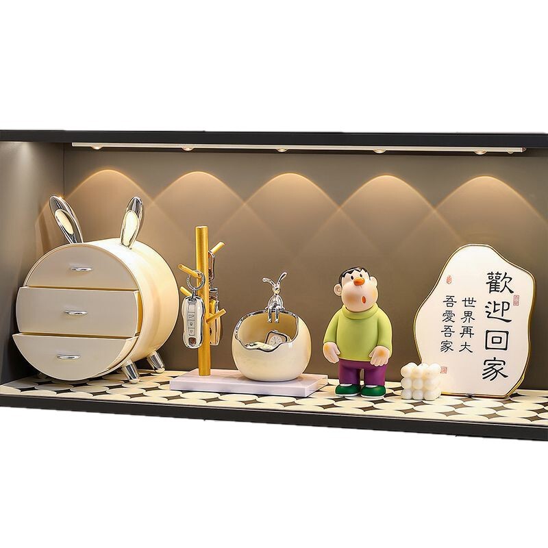 钥匙收纳玄关摆件入户暴力熊置物架客厅电视柜装饰品家居酒柜轻奢|undefined