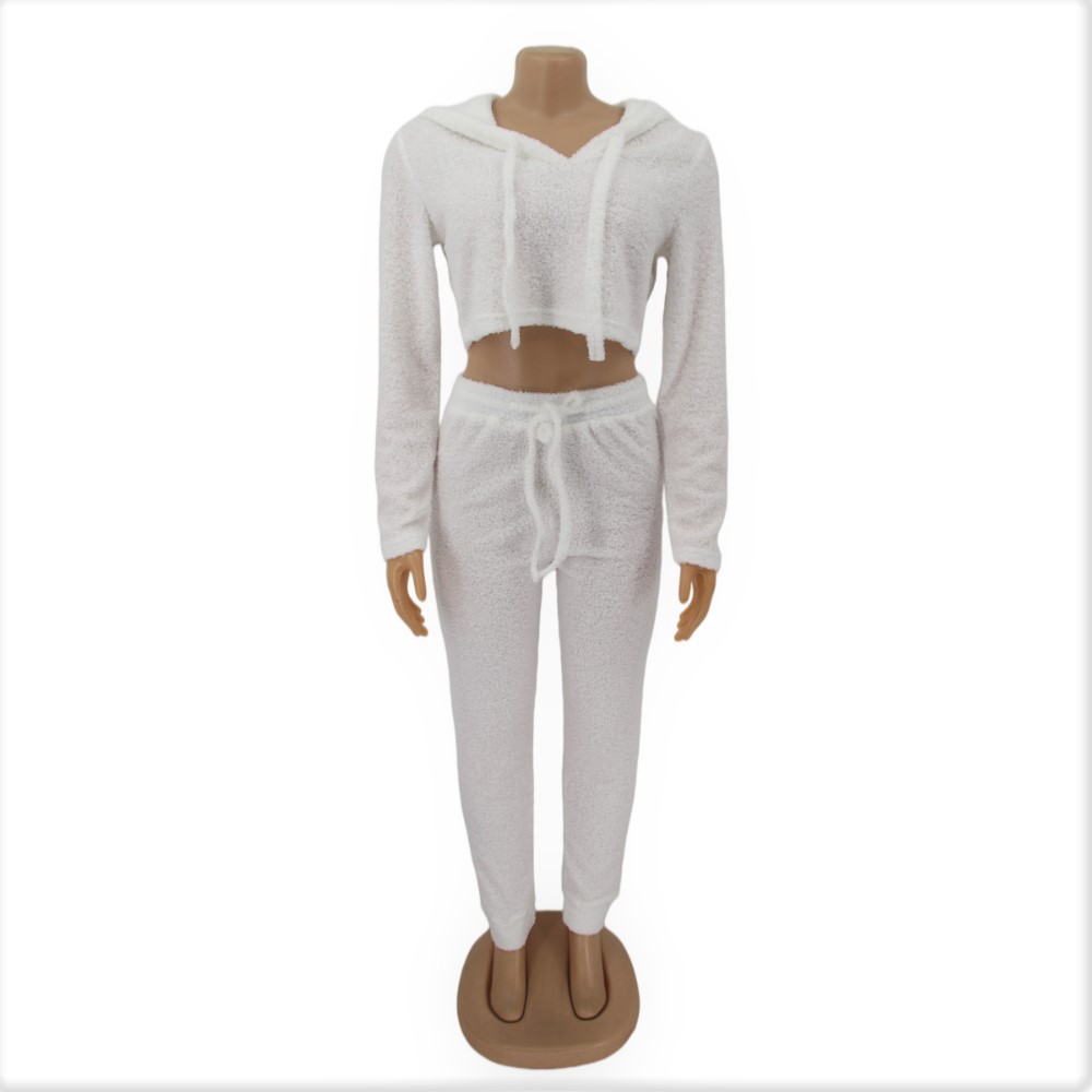 Women Clothing Little Teddy Plush Home Casual Warm Suit