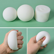 新奇特减压玩具TPR软胶实心球6cm圆形握力球毛绒公仔内胆发泄球