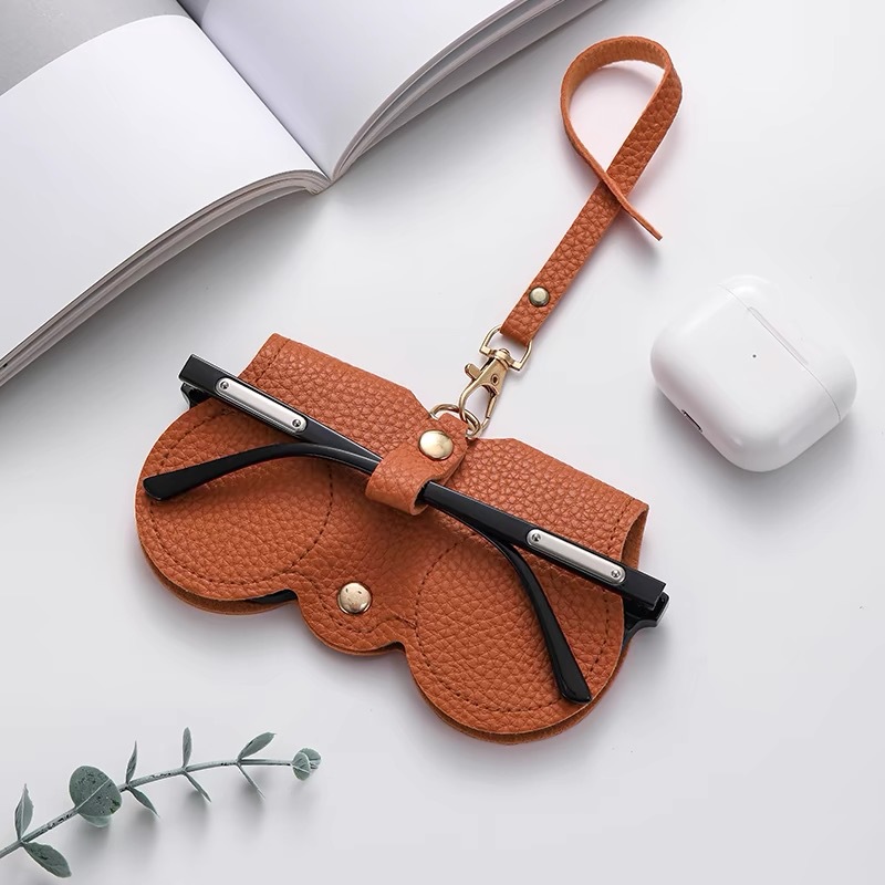 Bolsa de almacenamiento de gafas portátil para gafas de sol para mujer, funda protectora, estuche para gafas de tinta, estuche para gafas de miopía anticompresión, estuche para ojos