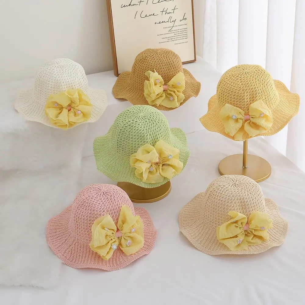 Sombrero para el sol para niños, sombrero grande para mujer, sombrero de paja con protección solar, sombrero de playa para niñas de verano, sombrero de sol para niñas de moda delgada