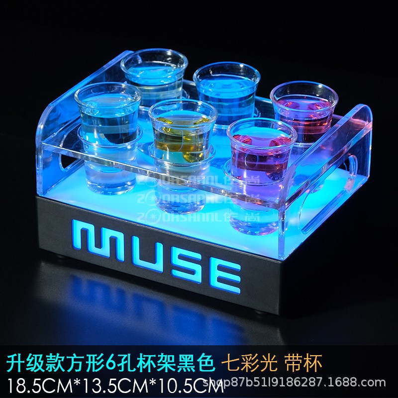 Barra de vino emisor de luz partido KTV Mesa cubo taza de vino titular de la taza de vino champán taza de la bala