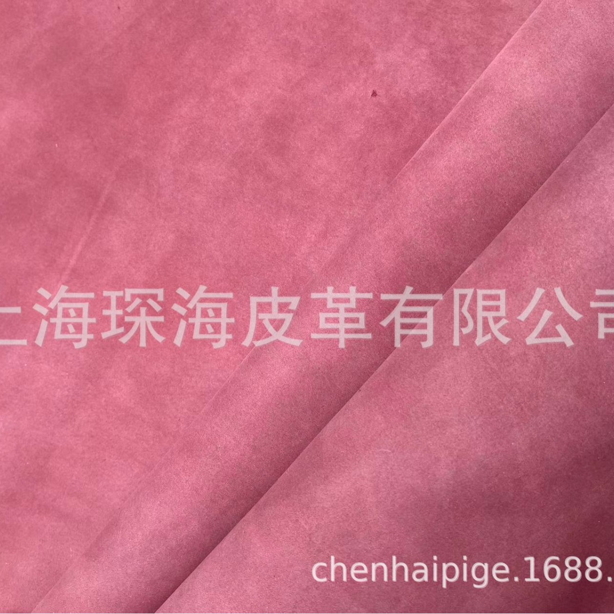 头层牛皮 皮革皮料 牛皮面料 整张牛皮 磨砂皮  酒红色