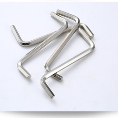 Nickel-plated dual-purpose flat head Z-type 5 to 4 double-headed bent hexagonal wrench 6 to 5 dual-purpose hexagonal wrench