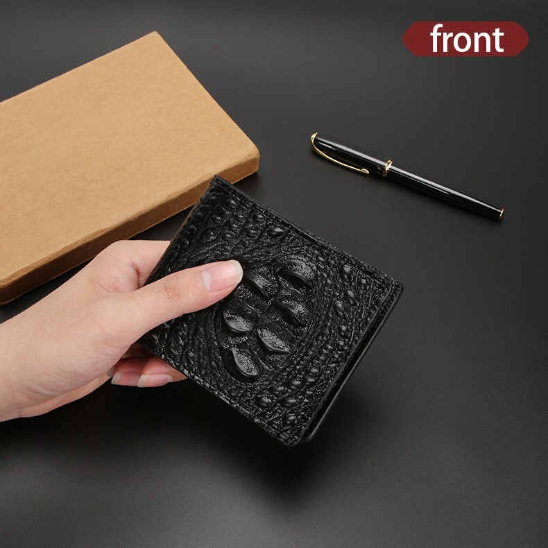 メンズ財布 クロコダイル財布 ビジネス 大容量 ハンドメイド 本革財布 本革 マルチカードスロット カードホルダー メンズ卸売|undefined