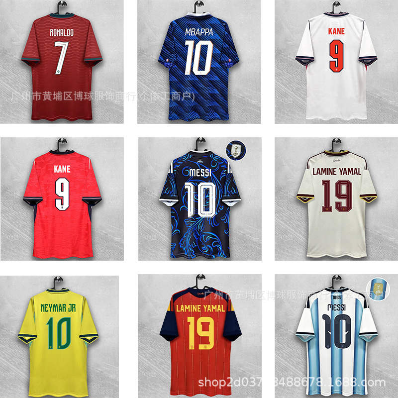 2026 World Cup Fan Edition Jerseys Portugal France Brazil Argentina England Belgium Sports Uniforms