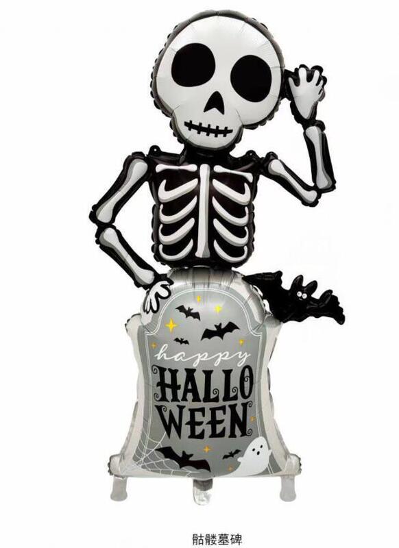 ハロウィーンレーザー幽霊アルミ膜風船ハロウィーンパーティーカボチャ月黒猫造形風船|undefined
