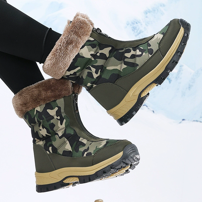 Martens, warm high non-slip boots with zipper