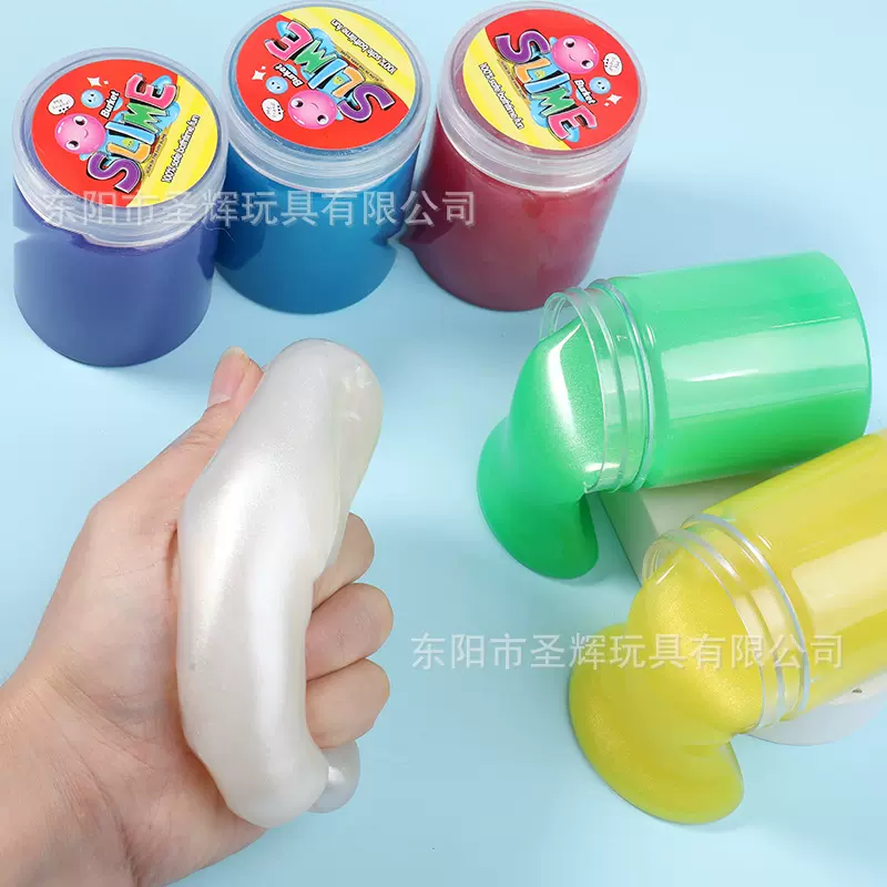 来图定制解压玩具珠光水晶泥泥史莱姆彩泥手工自制捏捏乐解压神器