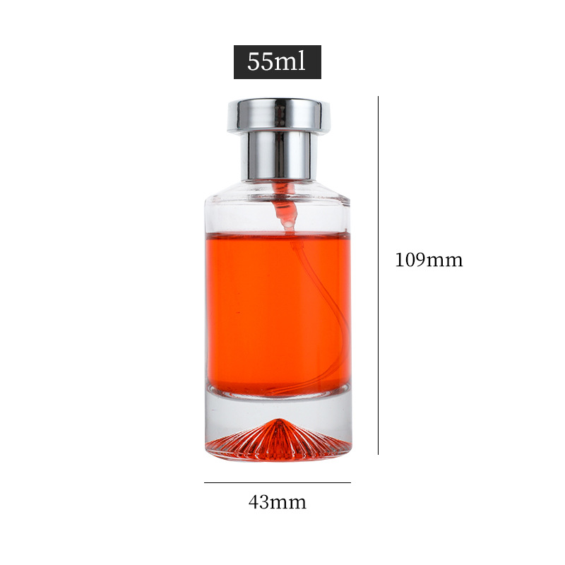 Perfume sub-botella 5ml portátil presionando botella de spray transparente de vidrio cosmético botella vacía al por mayor botella de spray de niebla fina