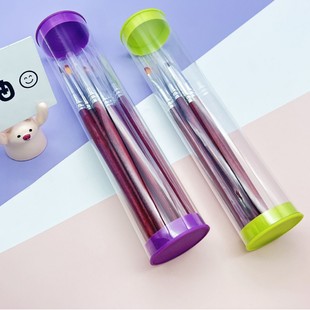 Factory Custom Direct Pc Plastic Makeup Brush Packaging Tube Variety of Colors Optional