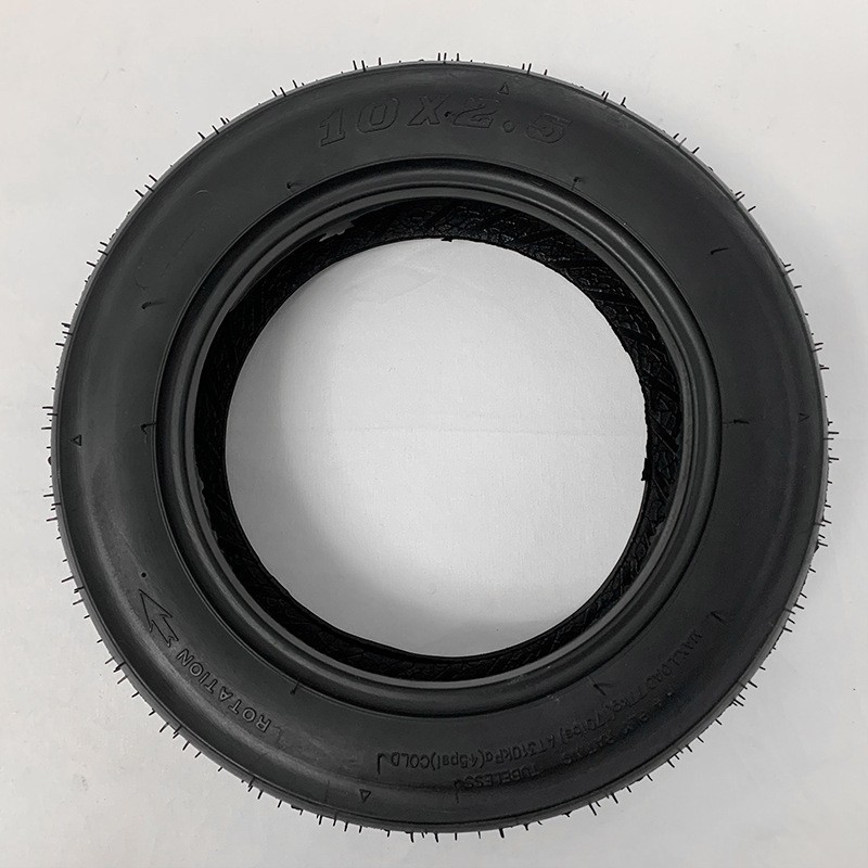 Electric Scooter 10X2.50 Vacuum Tire for Ride-Sharing Vehicles, Thickened Tire 10inch Inflatable Inner and Outer Tire 10X2.50