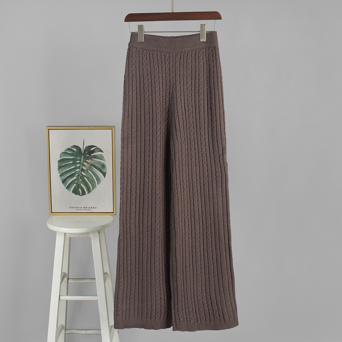 Kabelstrick Pullover Und Shorts Set Für Damen Im Herbst Stil_voghion.com