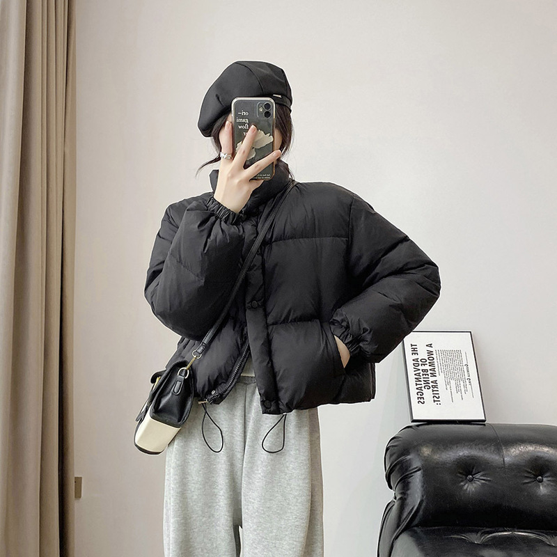 Off-Season Cotton Outwear Women's Short Style 2025 New Style Small Korean Style Loose Cotton Outwear Bread Outwear Winter Clearance