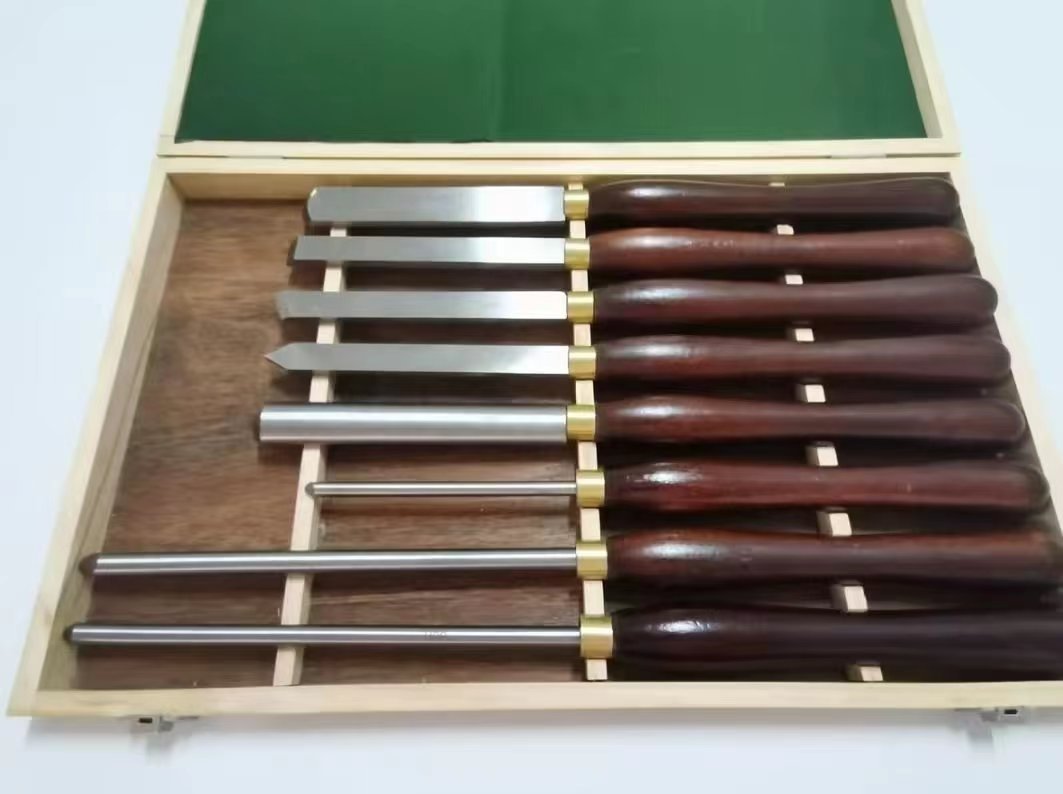 A- 005 새로운 빨간색 핸들 8PCS 터닝 도구