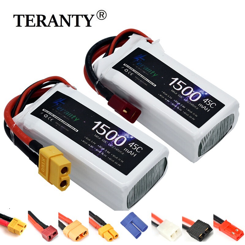 High rate 45C 11.1V lithium battery 1500mAh car ship model battery drone fixed wing rechargeable battery