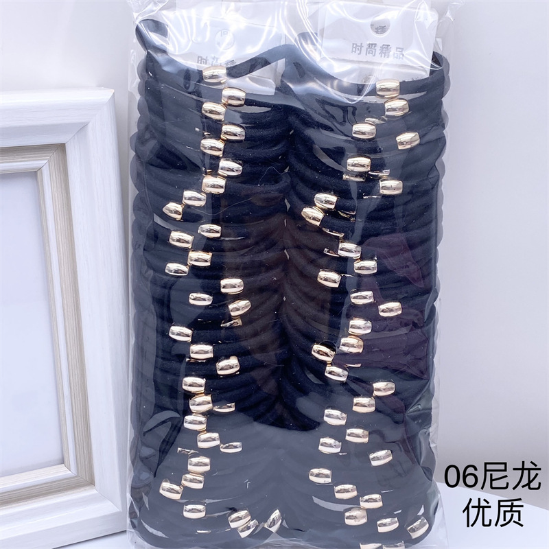 Tarjeta de pedido de 5 piezas de alto elástico 06 perlas de etiquetado banda de pelo sin costuras banda de pelo banda de goma un yuan dos yuanes tienda de accesorios para el cabello accesorios para la cabeza