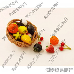 Food Play 1:12 Miniature Fruits and Vegetables Mini Model Resin Clay Handmade DIYdollhouse Doll House Ornaments