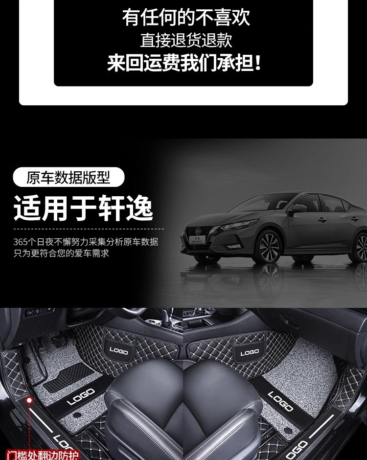 Suitable for 2023 Dongfeng Nissan Sylphy 2022 Classic Sylphy 14th Generation Sylphy Fully Surrounded Car Floor Mats