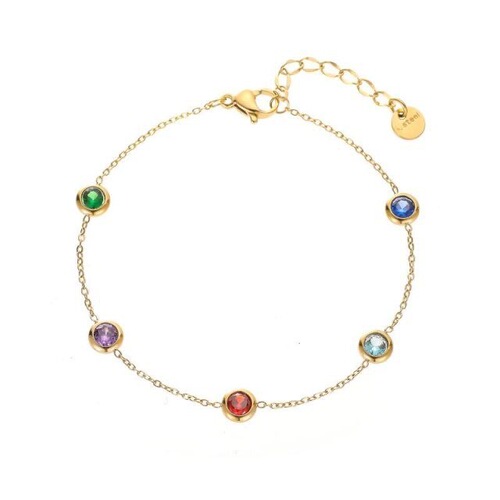  New Colorful Steel Bracelet for Women, Exquisite Fine Chain Bracelet, Jewelry Gift, Unique Design Sense Accessory