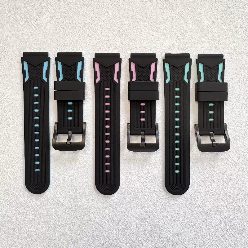 【现货】通用六代儿童电话手表表带硅胶双色表带配16mm/20mm生耳