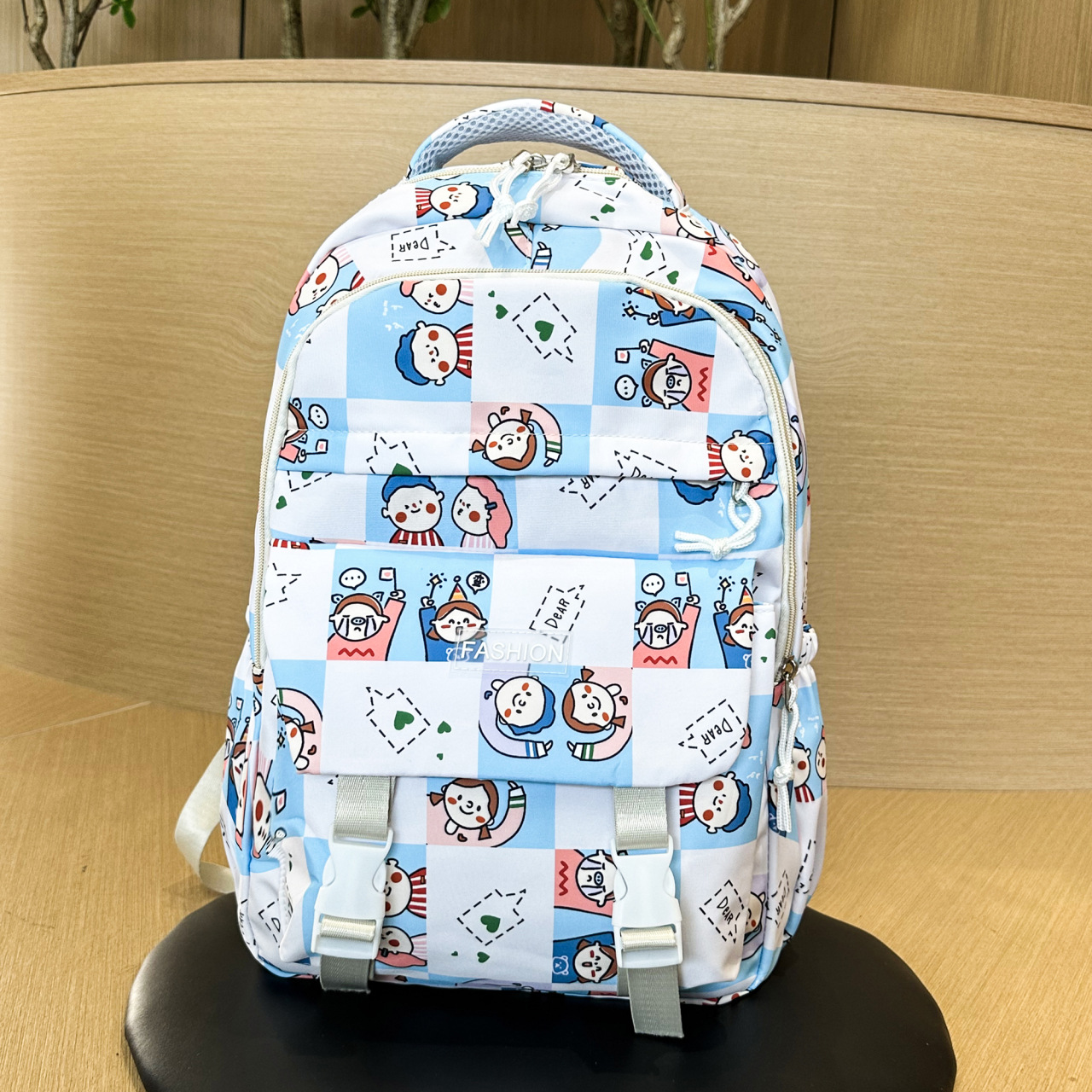 Estudiantes de secundaria y secundaria, mochila de computadora de tendencia ligera, mochila coreana de viaje transfronterizo de gran capacidad.