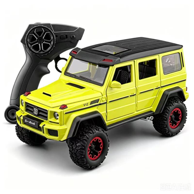 Cross-Border Alloy Remote Control 1:24 Mercedes-Benz G500 Off-Road Vehicle Model Ornaments Sound and Light Kidsren's Toy Car Dropshipping