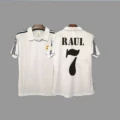 01-02 UCL Champions Real Madrid Home #7 Raúl + Patch