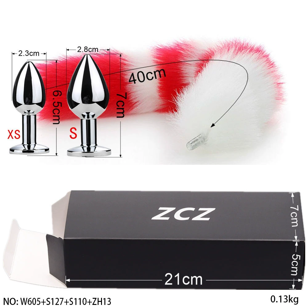 ZCZ [ detachable tail plug for men small size sex toy gay sex toy ]