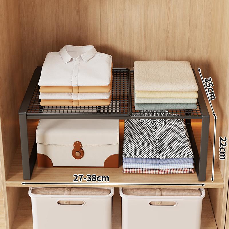 검정색 [접이식] 길이 27-38CM, 너비 35CM, 높이 22CM, 단일 레이어